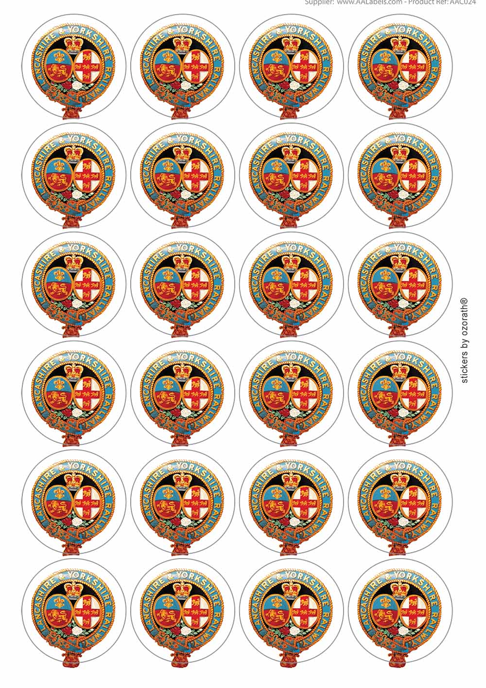 A picture of an A4 sheet of matte paper stickers