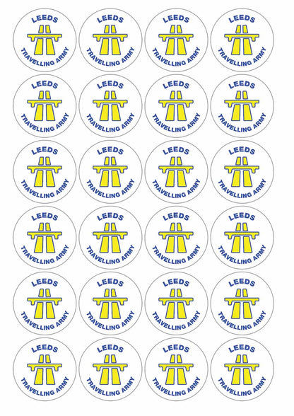 A picture of an A4 sheet of matte paper stickers