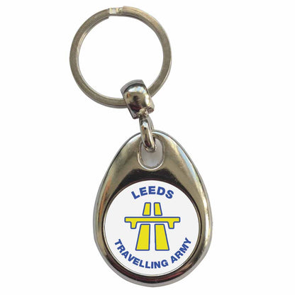 An image of a plain metal keyring