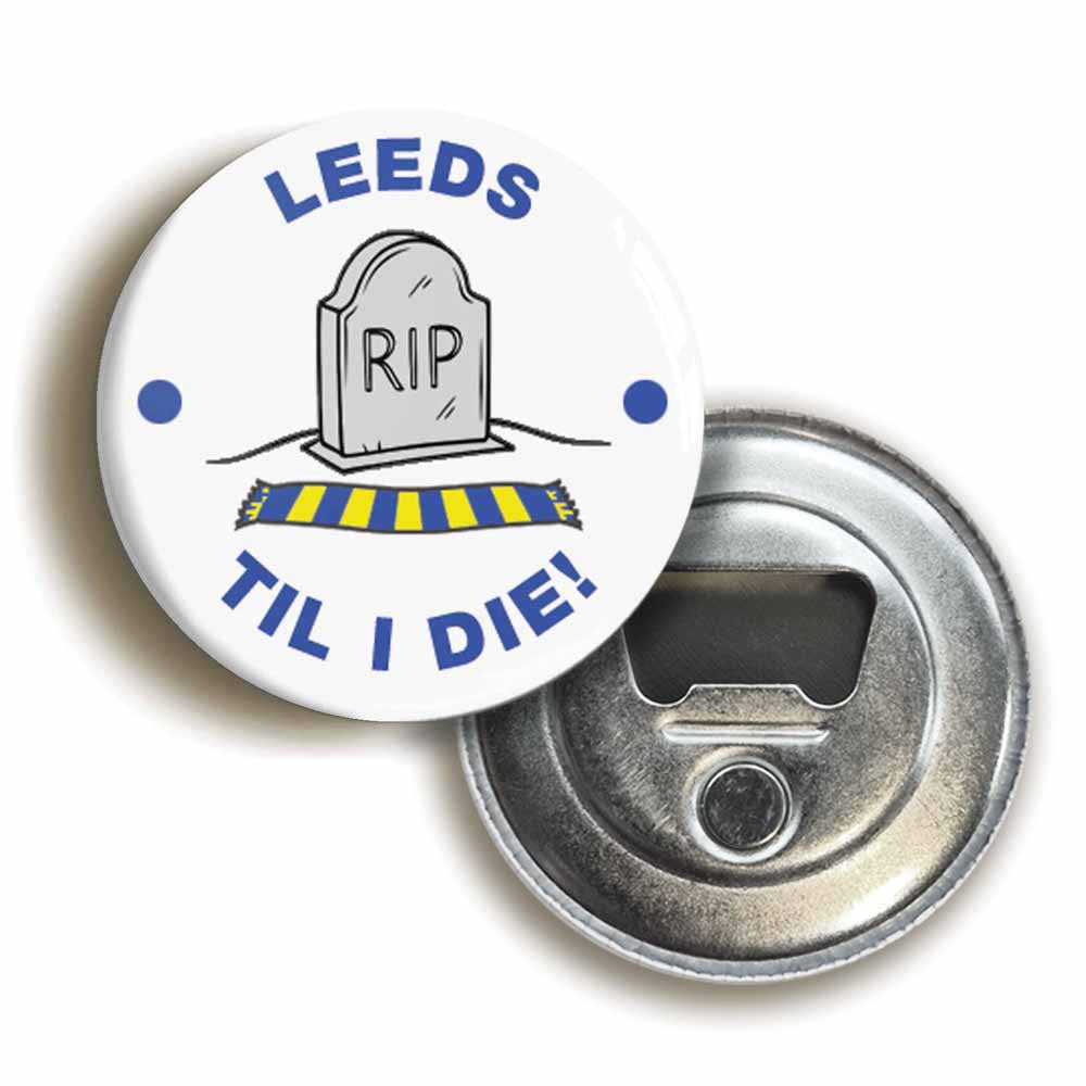 A picture of a bottle opener fridge magnet