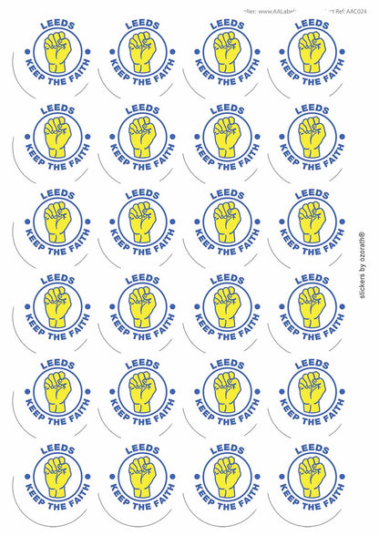 A picture of an A4 sheet of matte paper stickers