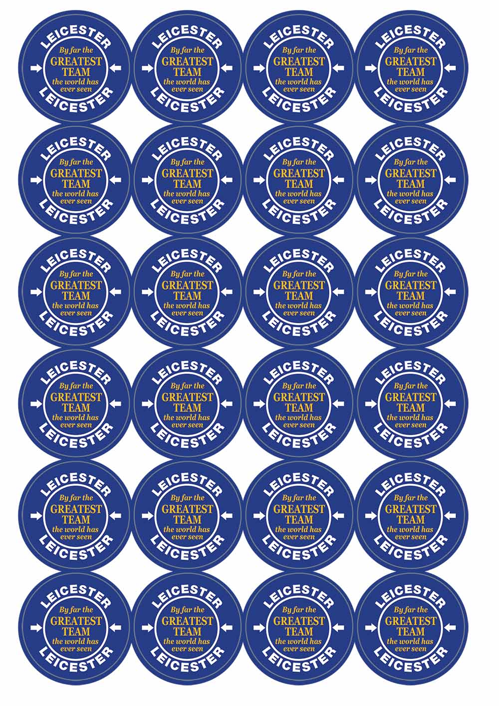 A picture of an A4 sheet of matte paper stickers