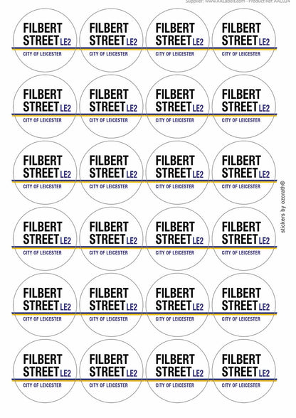 A picture of an A4 sheet of matte paper stickers