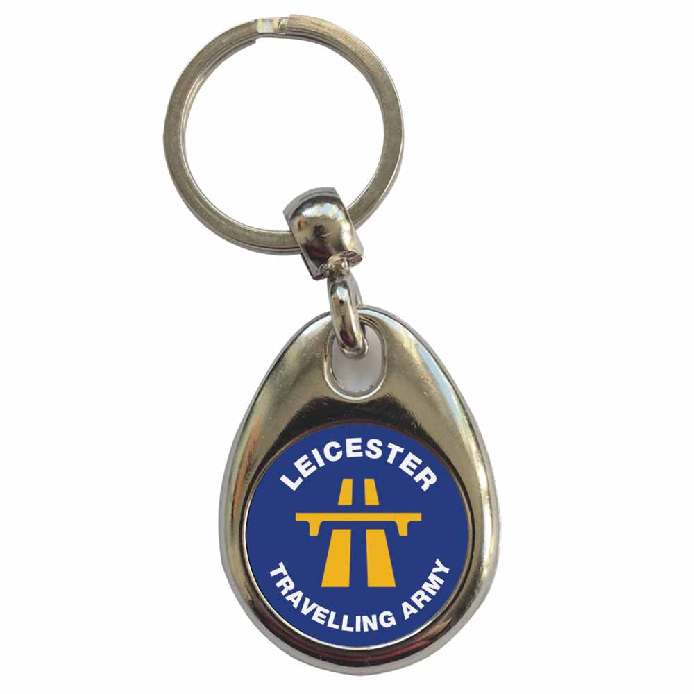 An image of a plain metal keyring