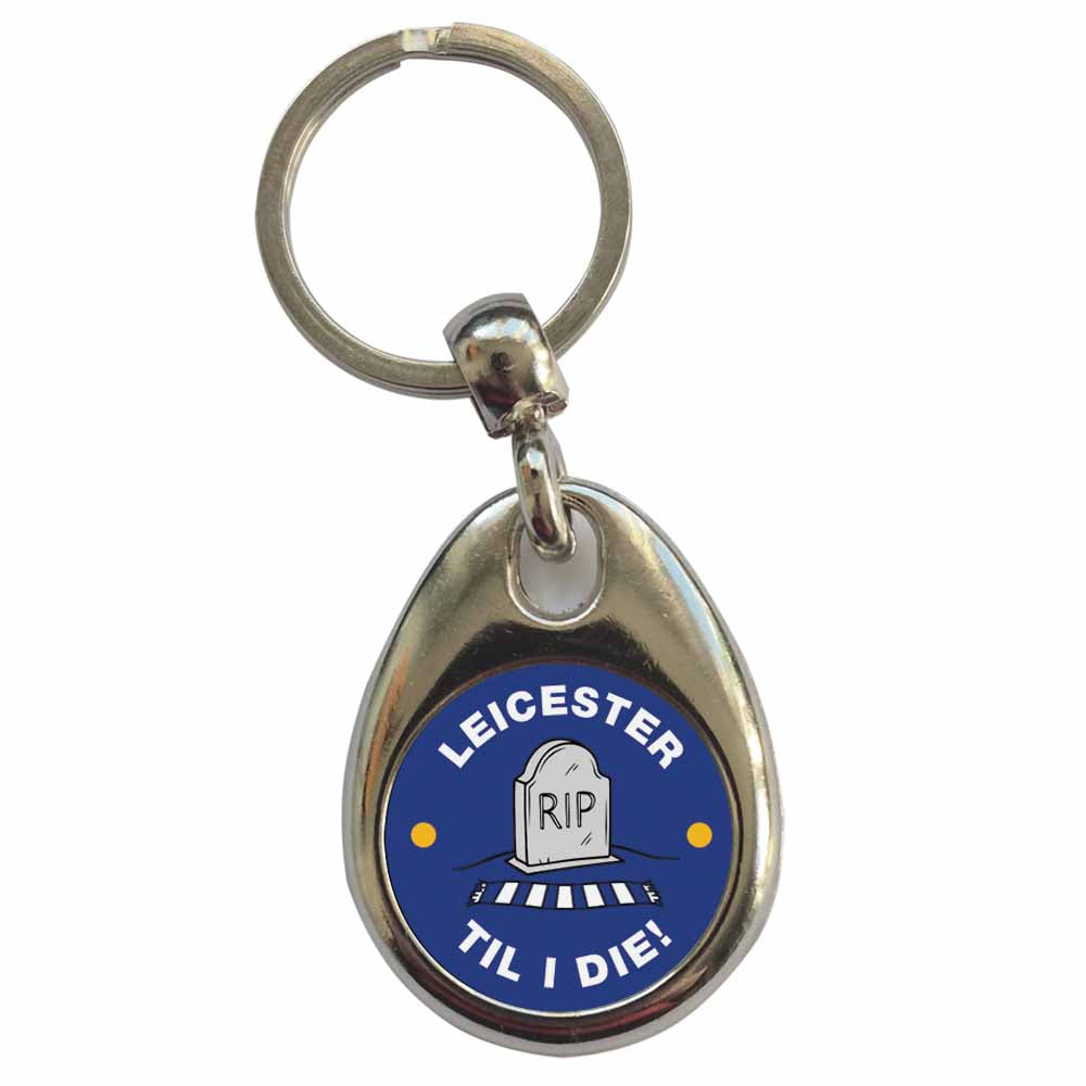 An image of a plain metal keyring