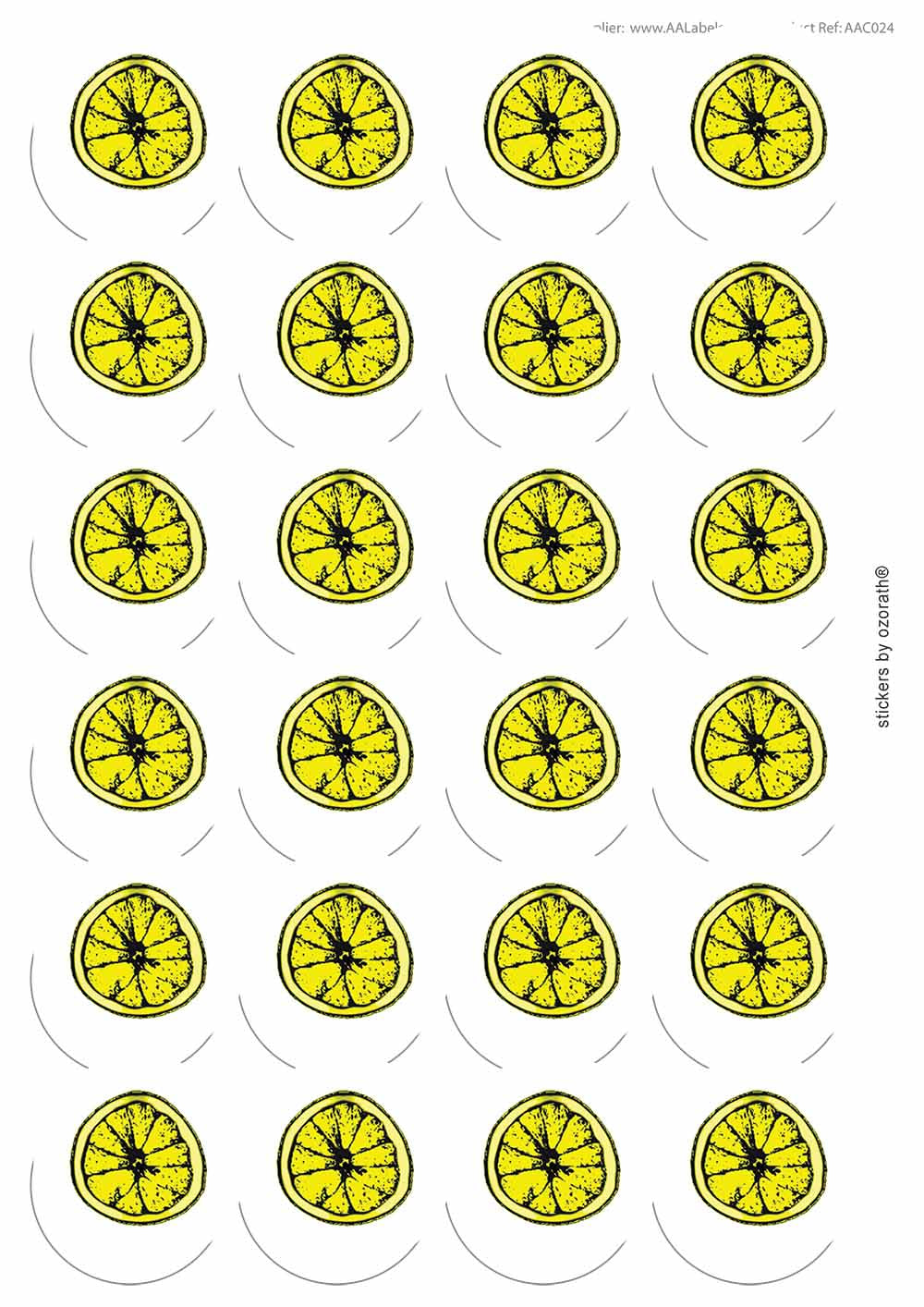 A picture of an A4 sheet of matte paper stickers