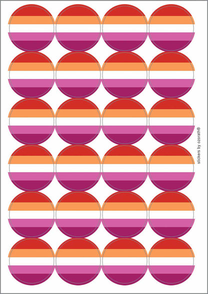 A picture of an A4 sheet of matte paper stickers