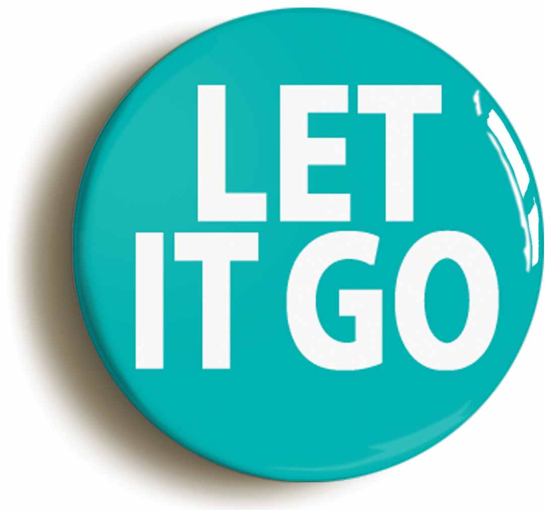 A picture of the front of the product, titled Let It Go Fancy Dress Accessory Button Pin Badge