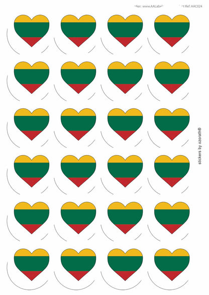 A picture of an A4 sheet of matte paper stickers