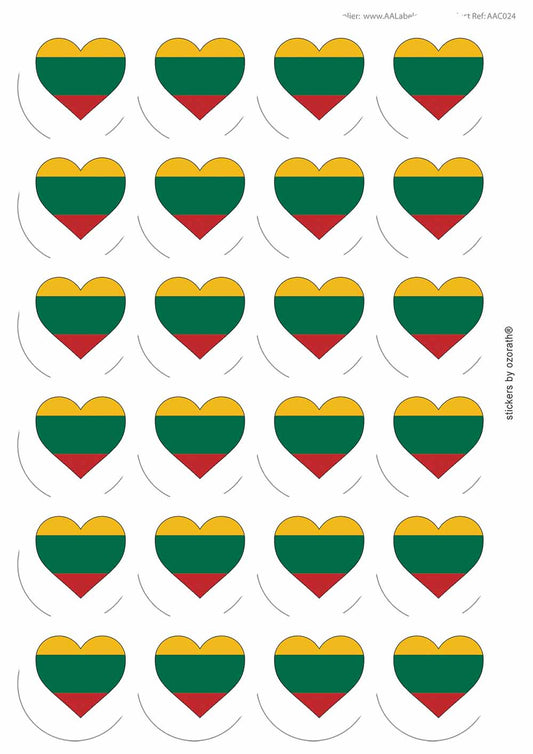 A picture of an A4 sheet of matte paper stickers