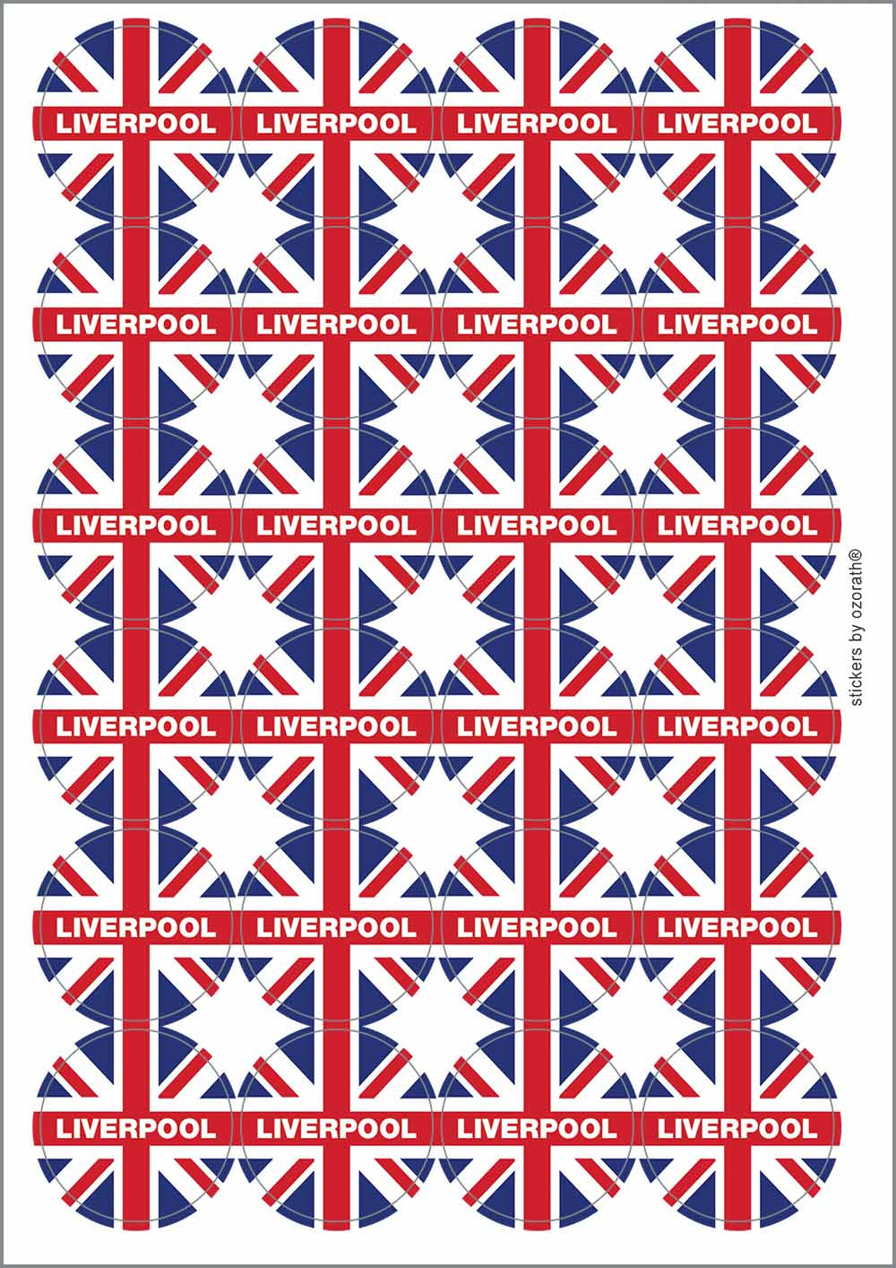 A picture of an A4 sheet of matte paper stickers