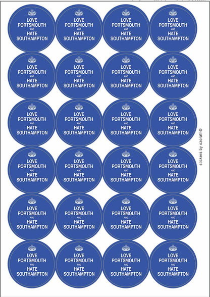 A picture of an A4 sheet of matte paper stickers