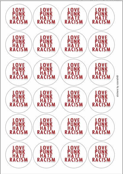A picture of an A4 sheet of matte paper stickers