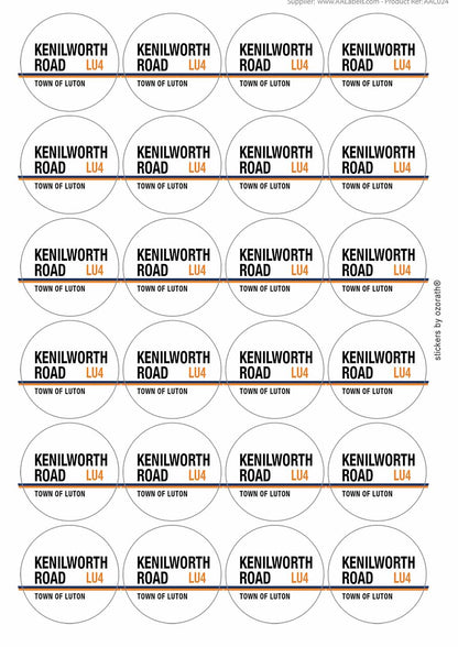 A picture of an A4 sheet of matte paper stickers