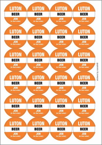 A picture of an A4 sheet of matte paper stickers