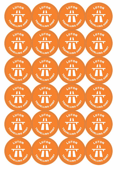 A picture of an A4 sheet of matte paper stickers