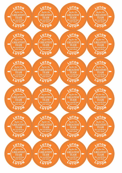 A picture of an A4 sheet of matte paper stickers