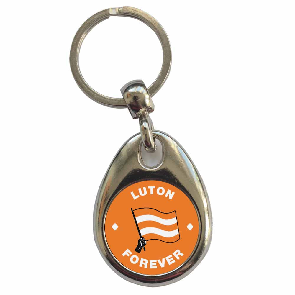 An image of a plain metal keyring