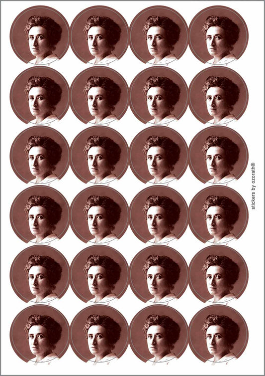 A picture of an A4 sheet of matte paper stickers