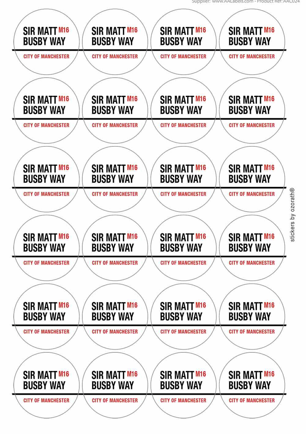 A picture of an A4 sheet of matte paper stickers