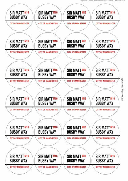 A picture of an A4 sheet of matte paper stickers