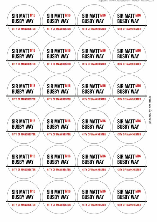 A picture of an A4 sheet of matte paper stickers