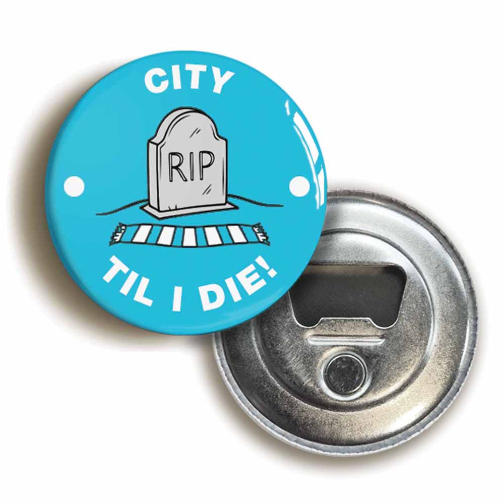 A picture of a bottle opener fridge magnet