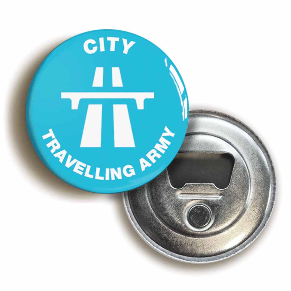 A picture of a bottle opener fridge magnet