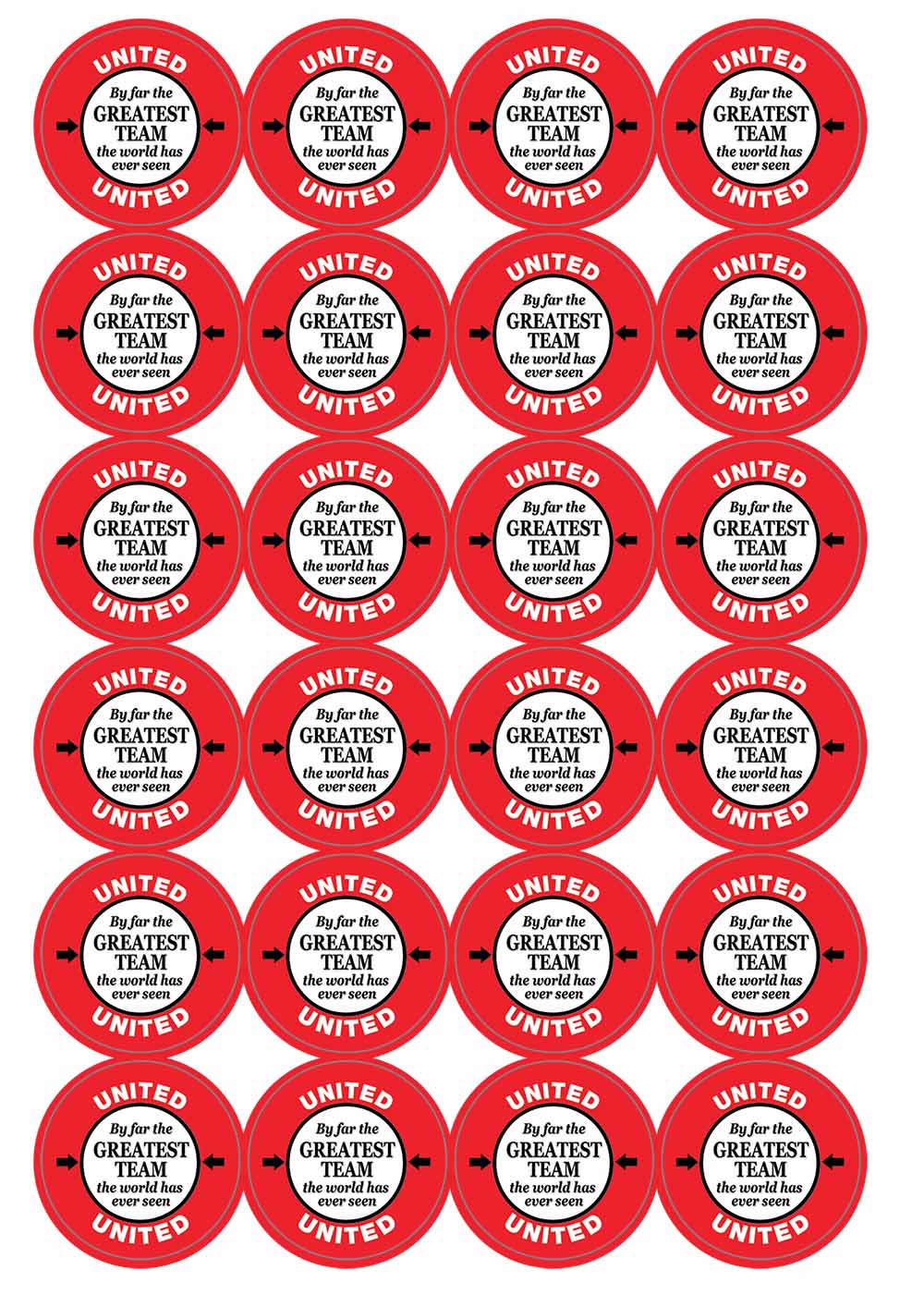 A picture of an A4 sheet of matte paper stickers