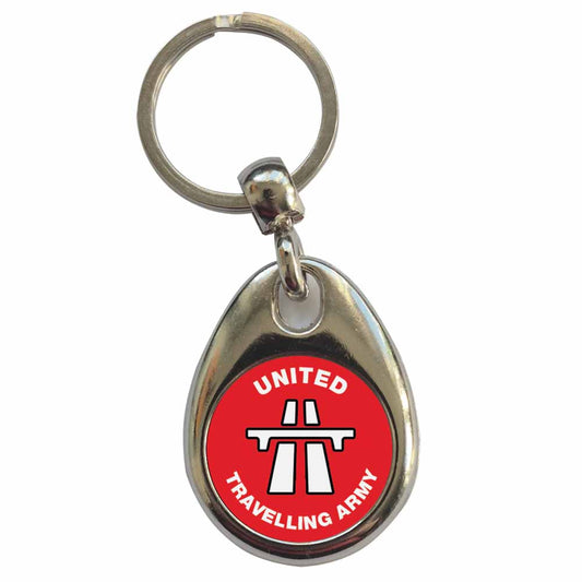 An image of a plain metal keyring