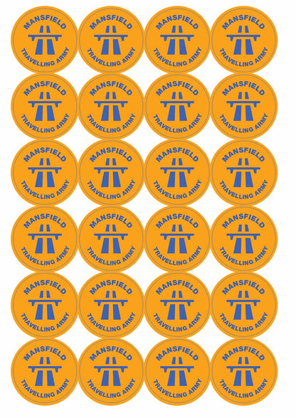 A picture of an A4 sheet of matte paper stickers