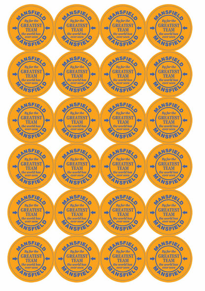 A picture of an A4 sheet of matte paper stickers