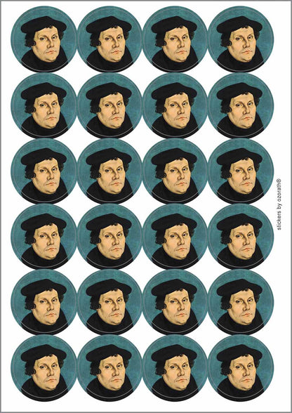 A picture of an A4 sheet of matte paper stickers