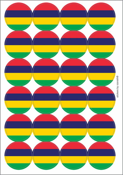 A picture of an A4 sheet of matte paper stickers