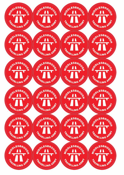 A picture of an A4 sheet of matte paper stickers