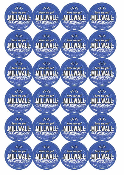 A picture of an A4 sheet of matte paper stickers