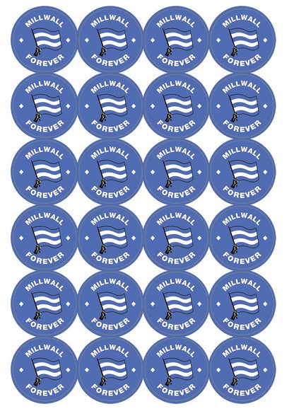 A picture of an A4 sheet of matte paper stickers