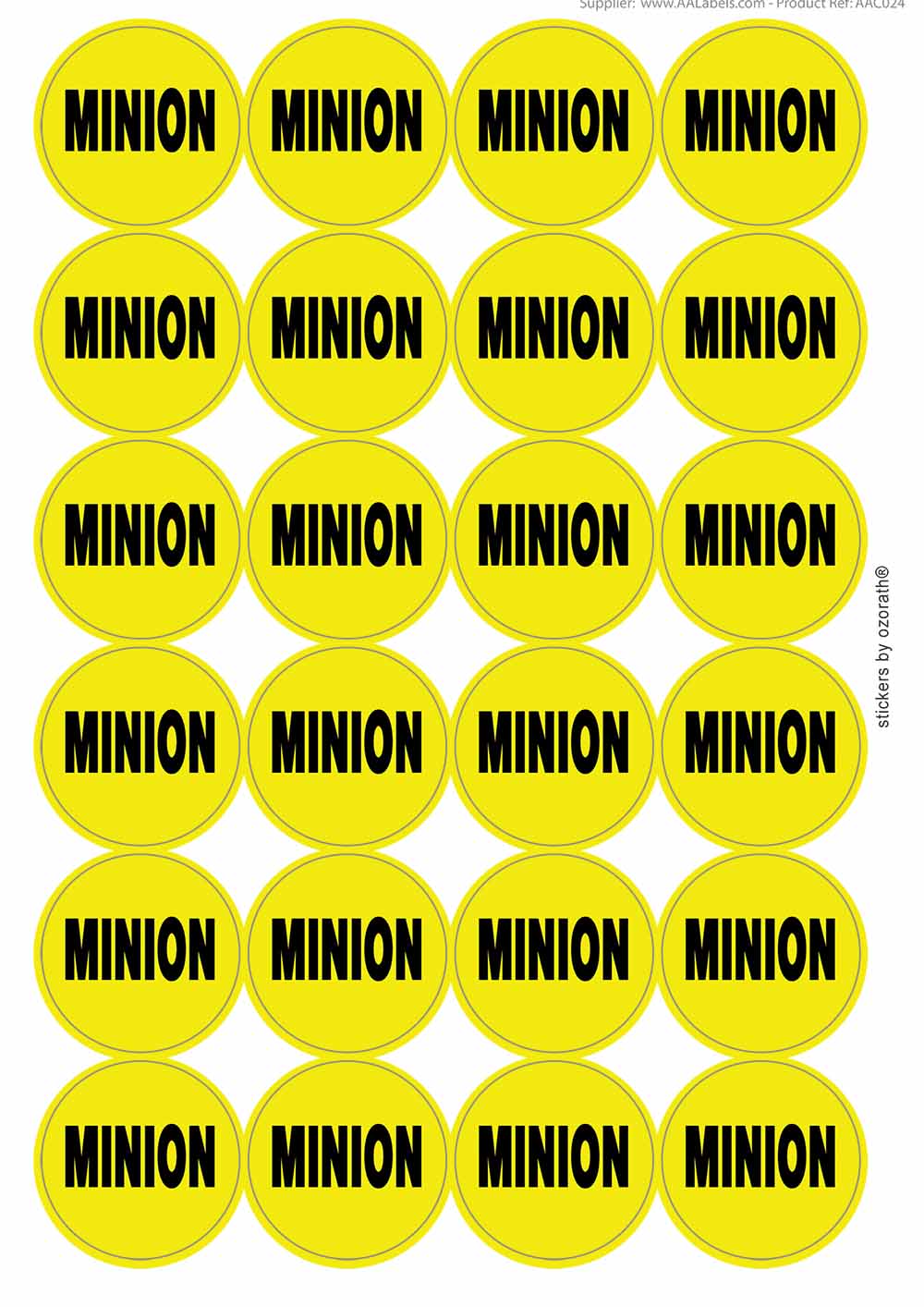 A picture of an A4 sheet of matte paper stickers