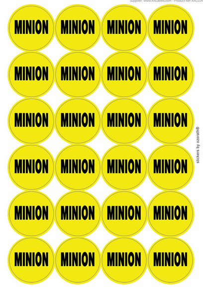 A picture of an A4 sheet of matte paper stickers
