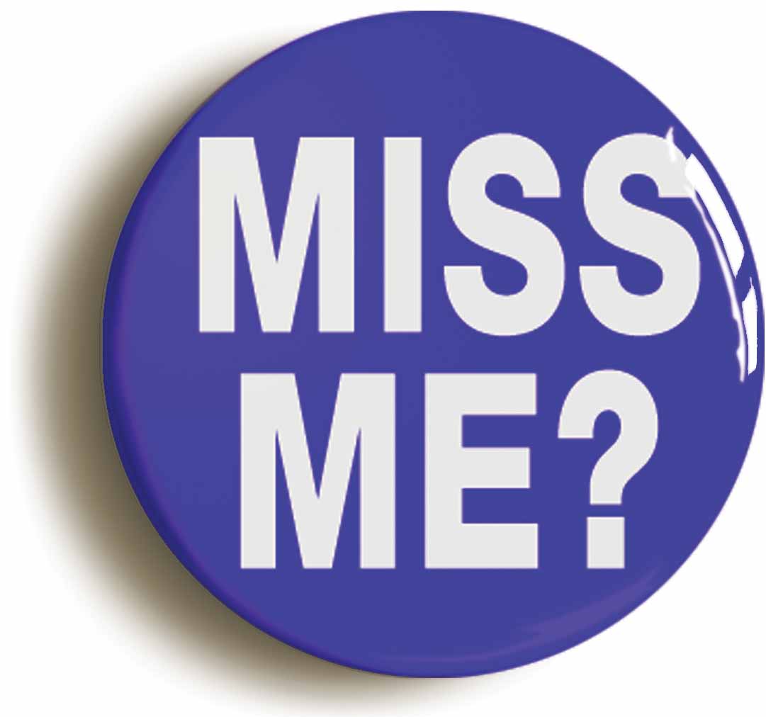 A picture of the front of the product, titled Miss Me Moriarty Sherlock Holmes Button Pin Badge