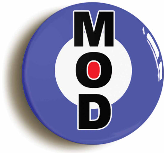 A picture of the front of the product, titled Mod Classic Target Retro Sixties 1960s Button Pin Badge