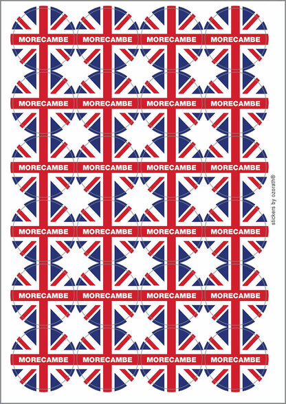 A picture of an A4 sheet of matte paper stickers