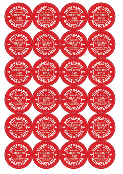 A picture of an A4 sheet of matte paper stickers