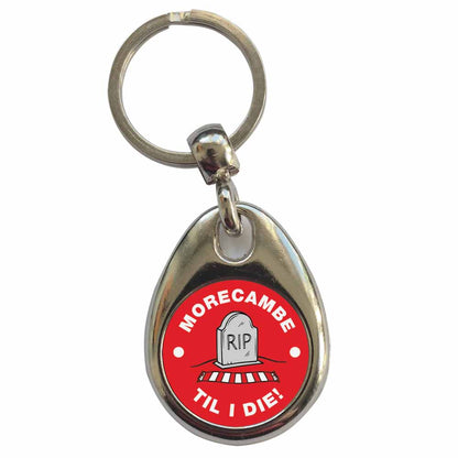 An image of a plain metal keyring