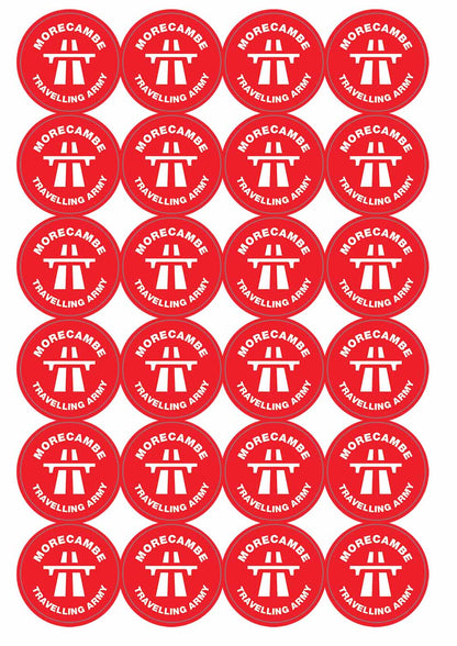 A picture of an A4 sheet of matte paper stickers