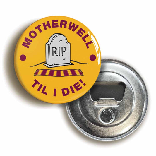 A picture of a bottle opener fridge magnet