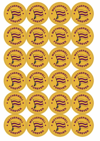 A picture of an A4 sheet of matte paper stickers