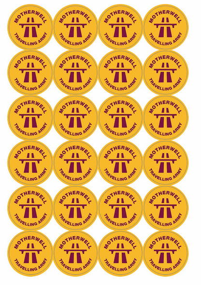 A picture of an A4 sheet of matte paper stickers