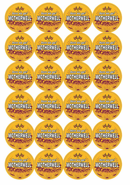 A picture of an A4 sheet of matte paper stickers
