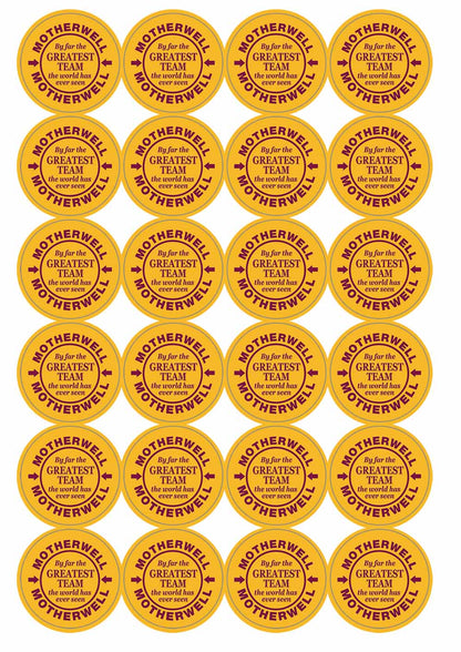 A picture of an A4 sheet of matte paper stickers